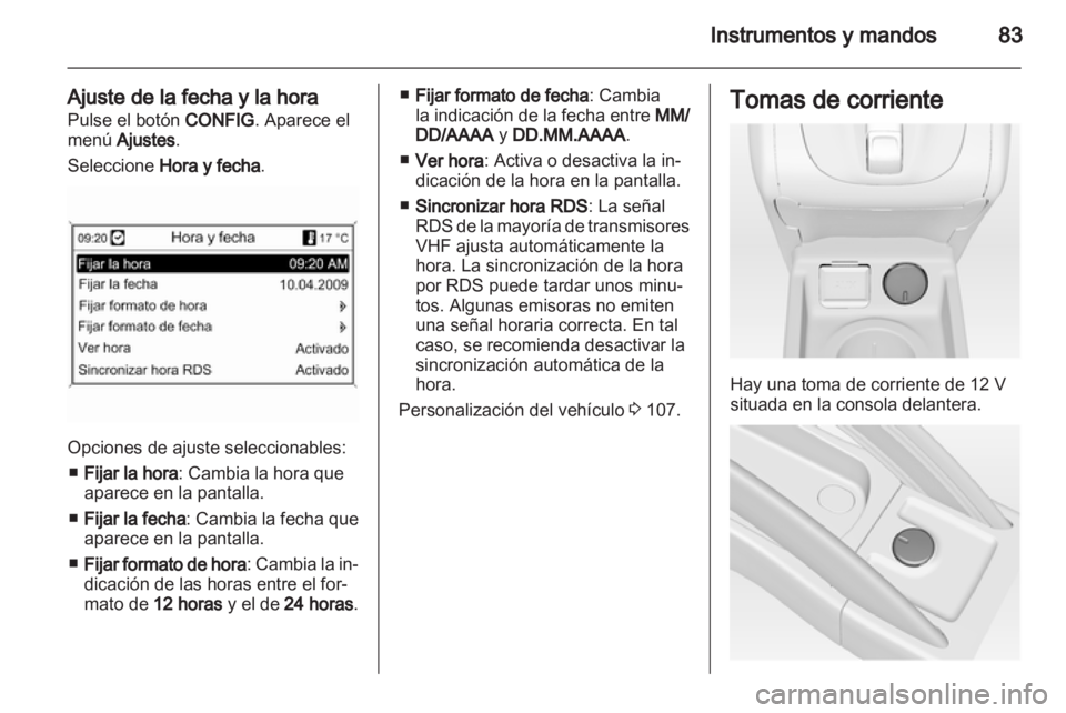 OPEL MERIVA 2011  Manual de Instrucciones (in Spanish) 