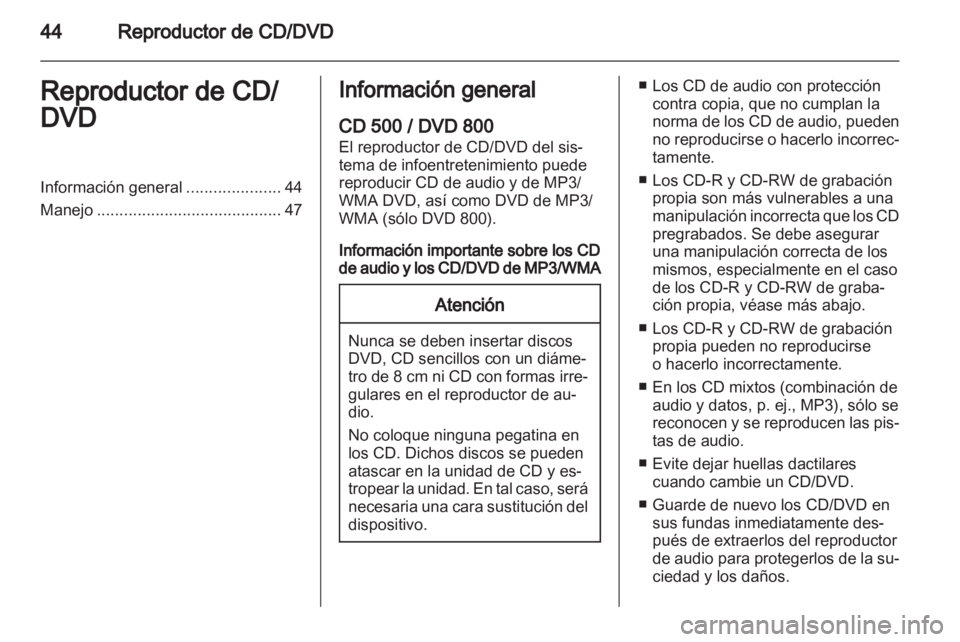 OPEL MERIVA 2011.5 Manual de infoentretenimiento (in Spanish) OPEL MERIVA 2011.5 Manual de infoentretenimiento (in Spanish)