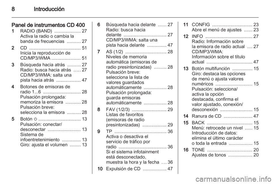 OPEL MERIVA 2011.5  Manual de infoentretenimiento (in Spanish) 