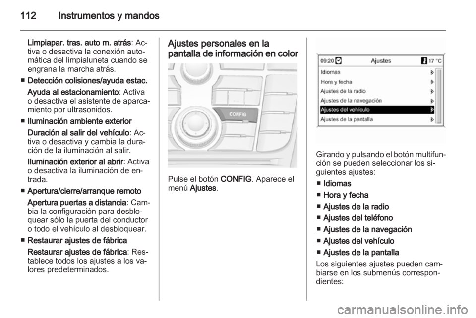 OPEL MERIVA 2011.5 Manual de Instrucciones (in Spanish) OPEL MERIVA 2011.5 Manual de Instrucciones (in Spanish)