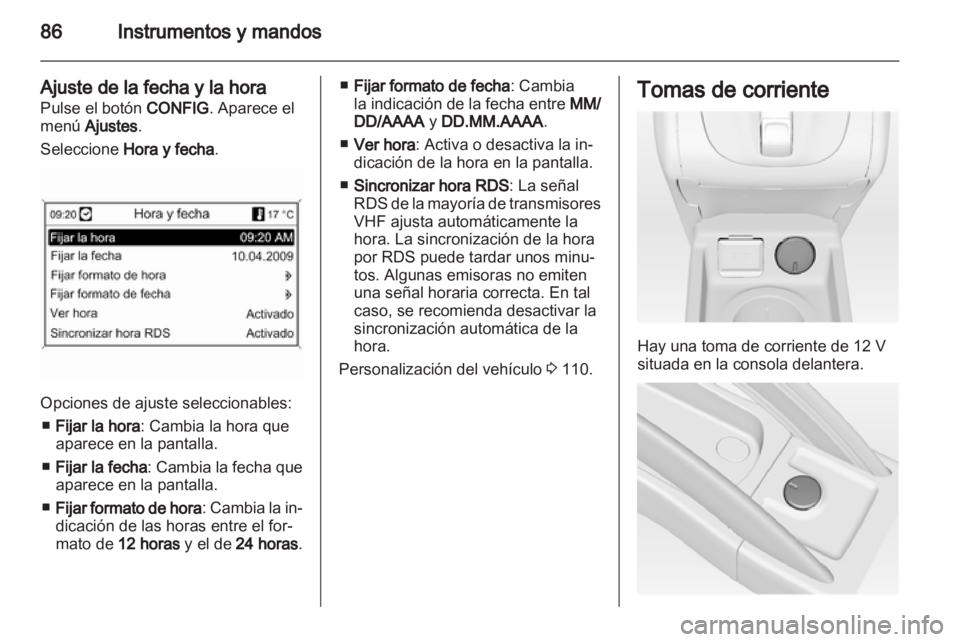 OPEL MERIVA 2011.5 Manual de Instrucciones (in Spanish) OPEL MERIVA 2011.5 Manual de Instrucciones (in Spanish)