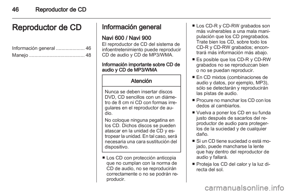 OPEL MERIVA 2012 Manual de infoentretenimiento (in Spanish) OPEL MERIVA 2012 Manual de infoentretenimiento (in Spanish)