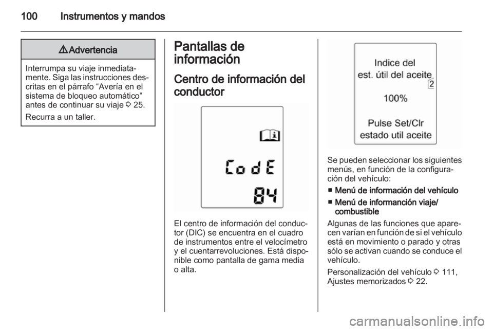 OPEL MERIVA 2012 Manual de Instrucciones (in Spanish) OPEL MERIVA 2012 Manual de Instrucciones (in Spanish)