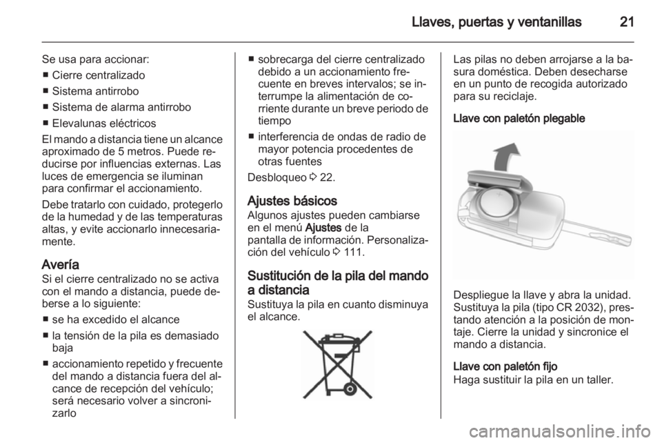 OPEL MERIVA 2012  Manual de Instrucciones (in Spanish) 