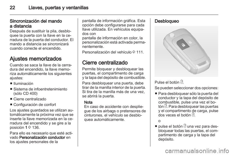 OPEL MERIVA 2012  Manual de Instrucciones (in Spanish) 