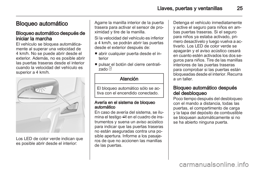 OPEL MERIVA 2012  Manual de Instrucciones (in Spanish) 