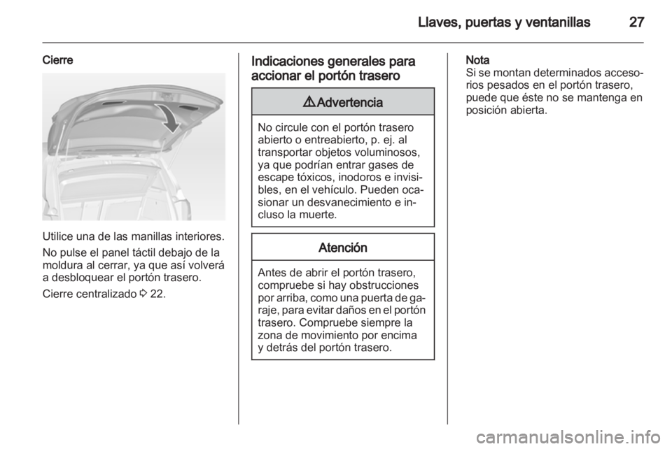 OPEL MERIVA 2012  Manual de Instrucciones (in Spanish) 