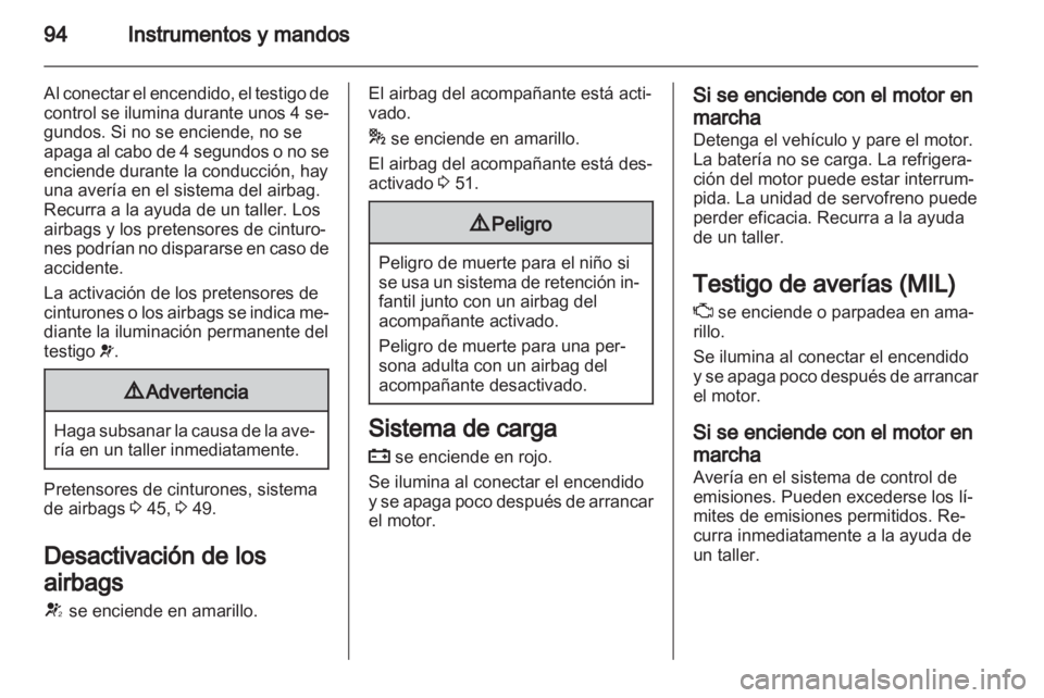 OPEL MERIVA 2012 Manual de Instrucciones (in Spanish) OPEL MERIVA 2012 Manual de Instrucciones (in Spanish)