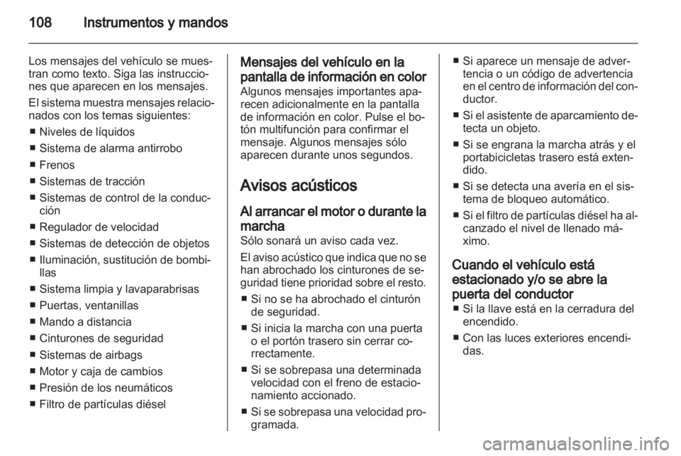 OPEL MERIVA 2012.5 Manual de Instrucciones (in Spanish) OPEL MERIVA 2012.5 Manual de Instrucciones (in Spanish)