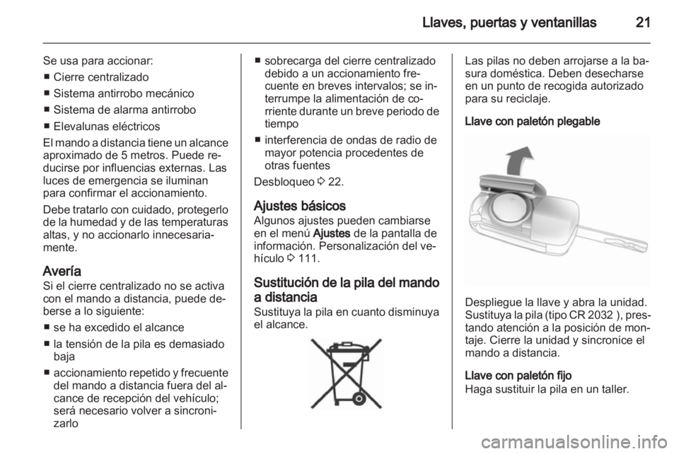 OPEL MERIVA 2013  Manual de Instrucciones (in Spanish) 