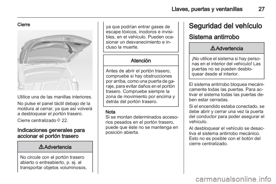 OPEL MERIVA 2013  Manual de Instrucciones (in Spanish) 