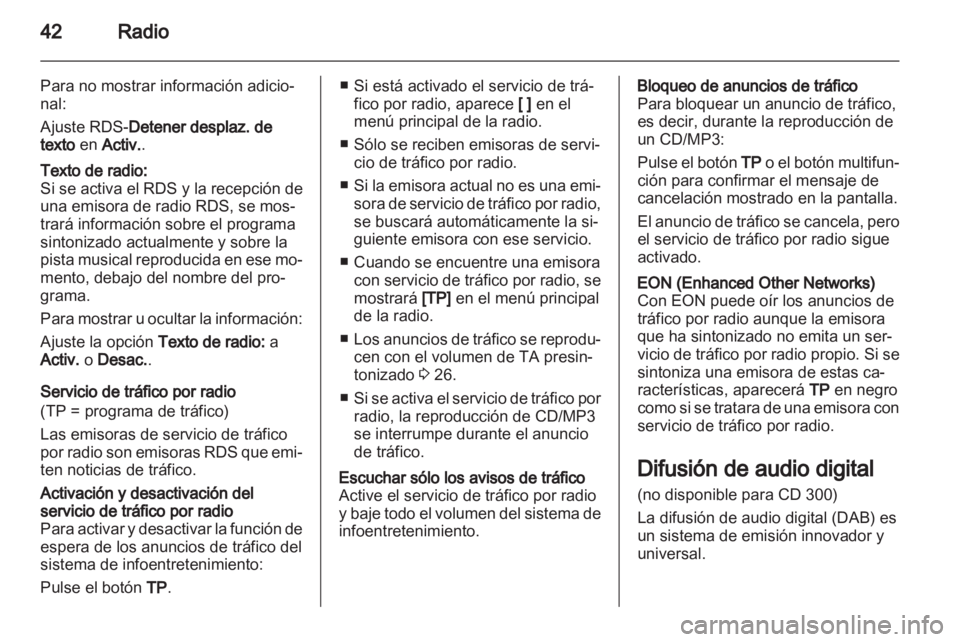 OPEL MERIVA 2013.5  Manual de infoentretenimiento (in Spanish) 