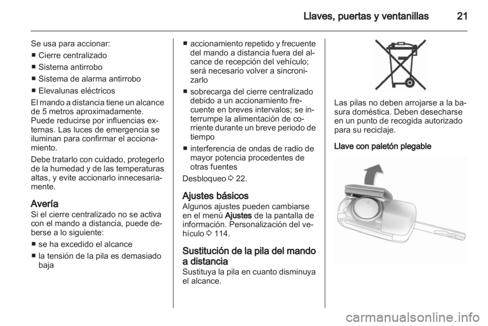 OPEL MERIVA 2013.5 Manual de Instrucciones (in Spanish) OPEL MERIVA 2013.5 Manual de Instrucciones (in Spanish)