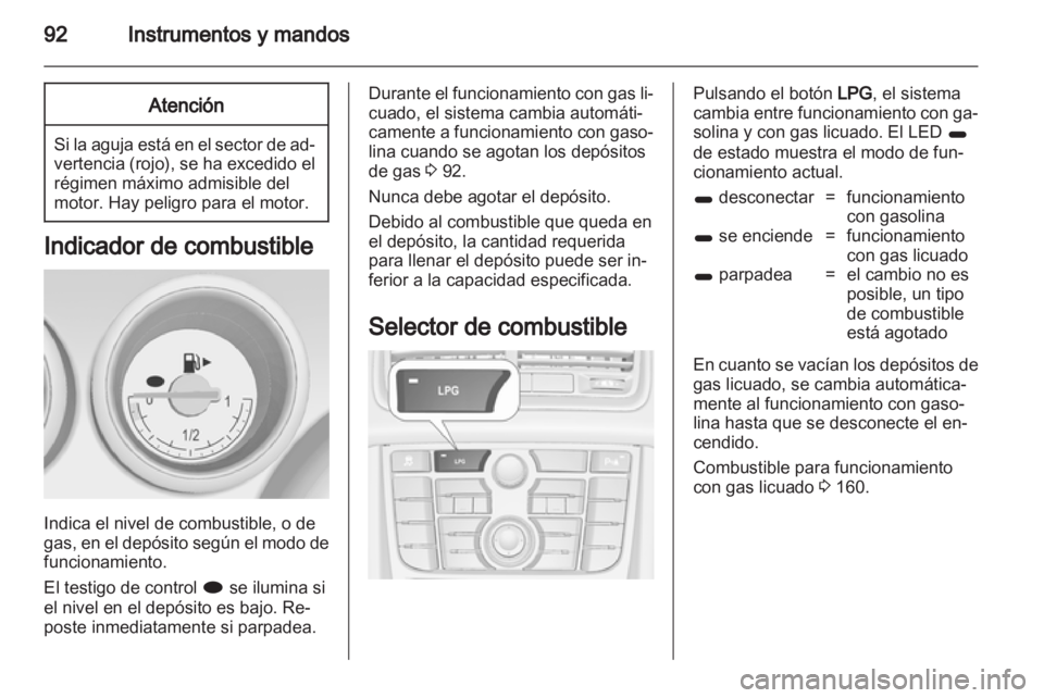 OPEL MERIVA 2013.5 Manual de Instrucciones (in Spanish) OPEL MERIVA 2013.5 Manual de Instrucciones (in Spanish)