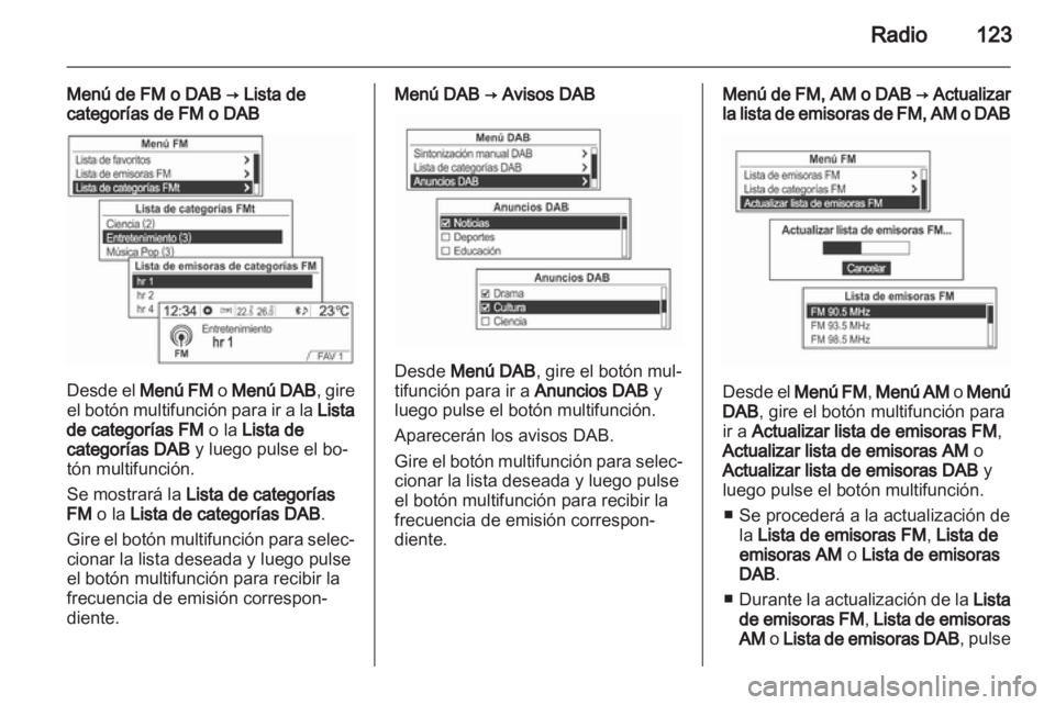 OPEL MOKKA 2013  Manual de infoentretenimiento (in Spanish) 