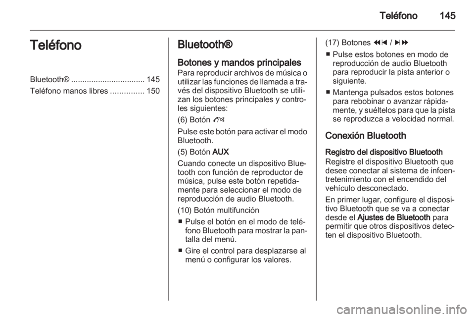 OPEL MOKKA 2013  Manual de infoentretenimiento (in Spanish) 