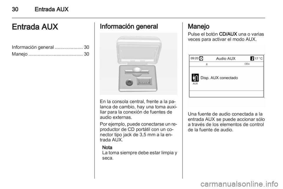 OPEL MOKKA 2013  Manual de infoentretenimiento (in Spanish) 