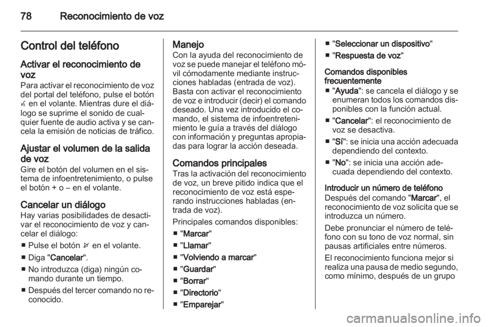 OPEL MOKKA 2013  Manual de infoentretenimiento (in Spanish) 