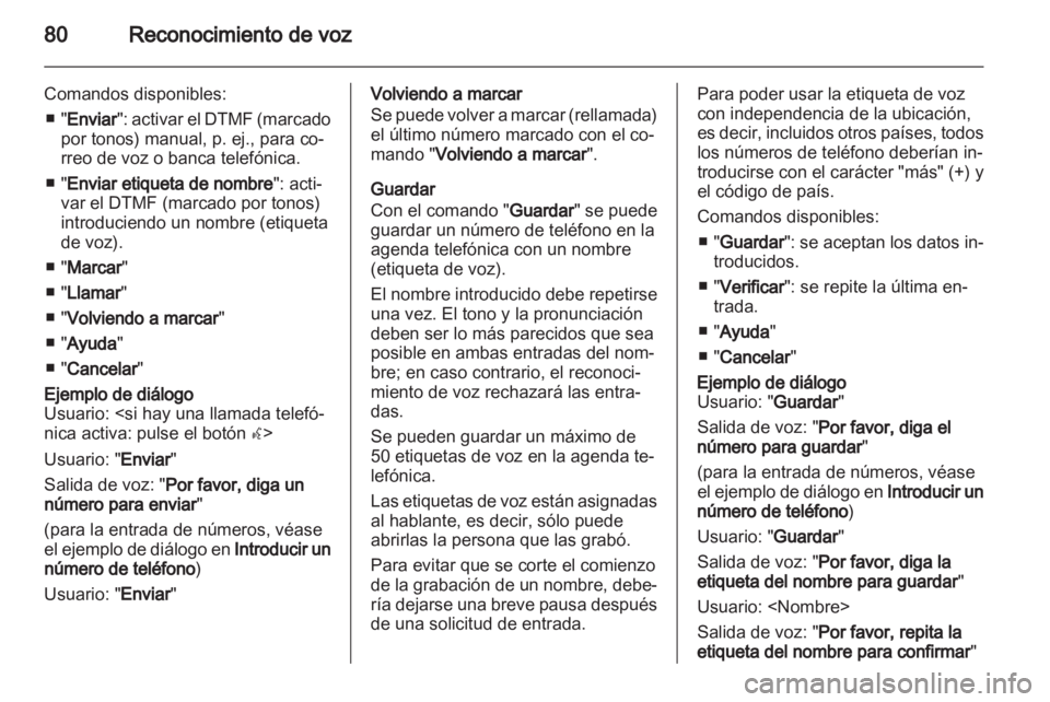 OPEL MOKKA 2013  Manual de infoentretenimiento (in Spanish) 