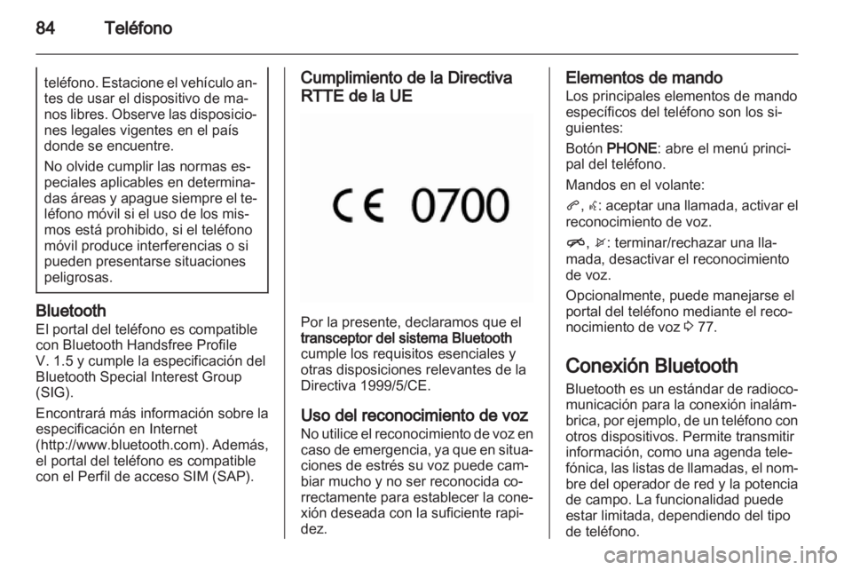 OPEL MOKKA 2013 Manual de infoentretenimiento (in Spanish) OPEL MOKKA 2013 Manual de infoentretenimiento (in Spanish)