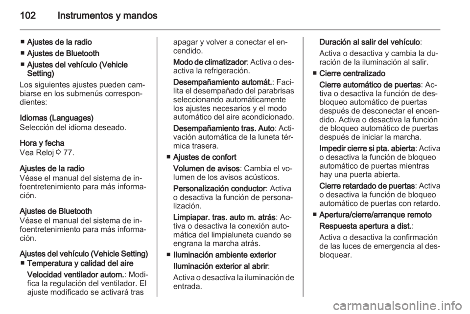 OPEL MOKKA 2013  Manual de Instrucciones (in Spanish) 