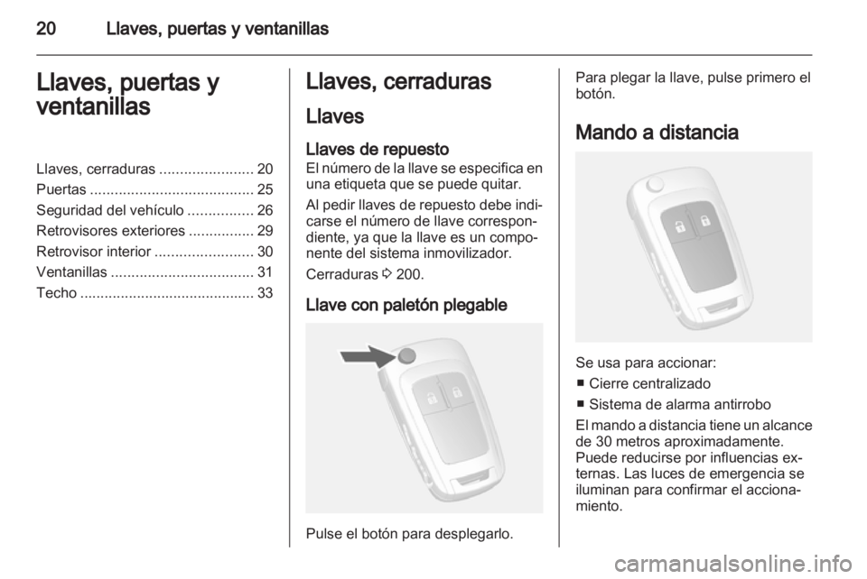 OPEL MOKKA 2013  Manual de Instrucciones (in Spanish) 
