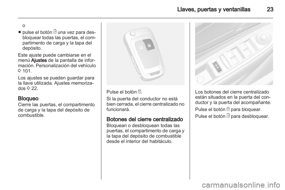 OPEL MOKKA 2013  Manual de Instrucciones (in Spanish) 