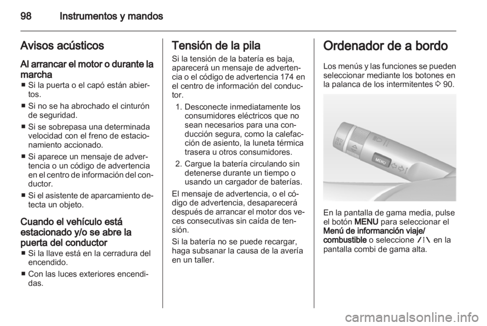 OPEL MOKKA 2013 Manual de Instrucciones (in Spanish) OPEL MOKKA 2013 Manual de Instrucciones (in Spanish)