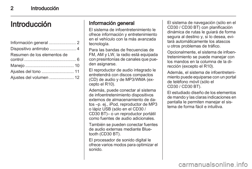 OPEL VIVARO 2011 Manual de infoentretenimiento (in Spanish) OPEL VIVARO 2011 Manual de infoentretenimiento (in Spanish)