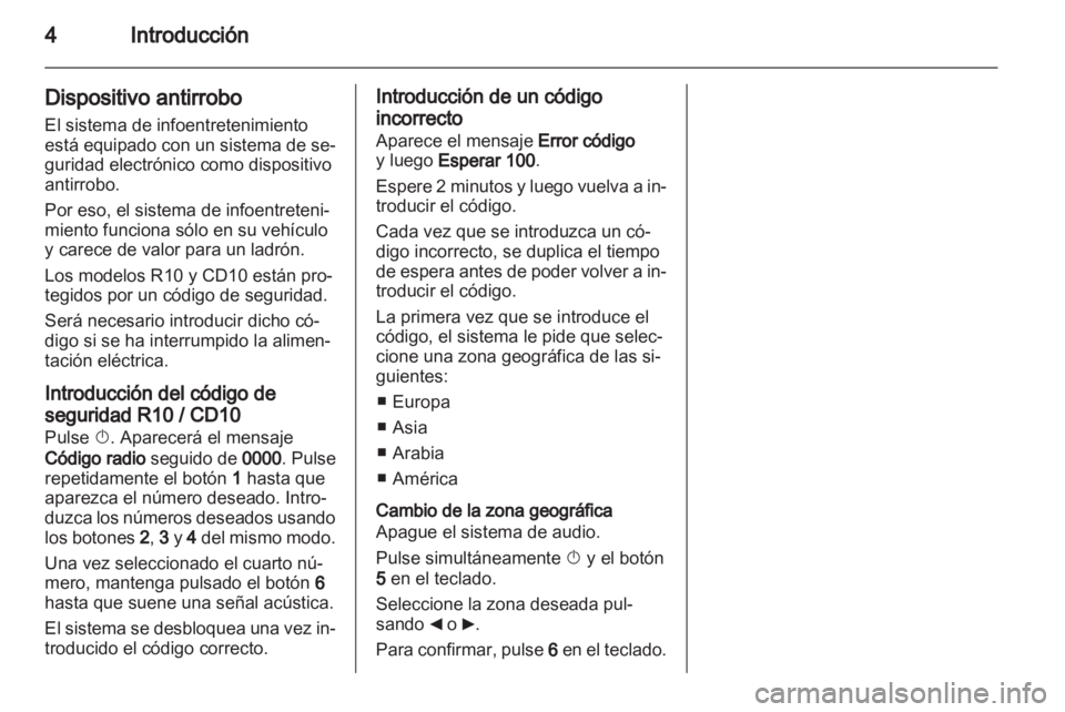 OPEL VIVARO 2011 Manual de infoentretenimiento (in Spanish) OPEL VIVARO 2011 Manual de infoentretenimiento (in Spanish)