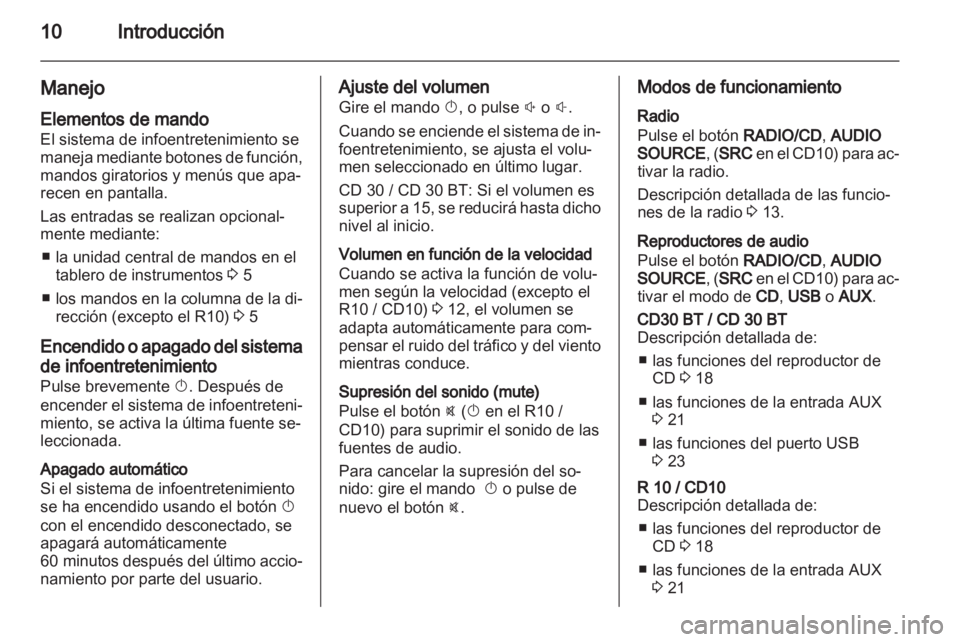 OPEL VIVARO 2011 Manual de infoentretenimiento (in Spanish) OPEL VIVARO 2011 Manual de infoentretenimiento (in Spanish)