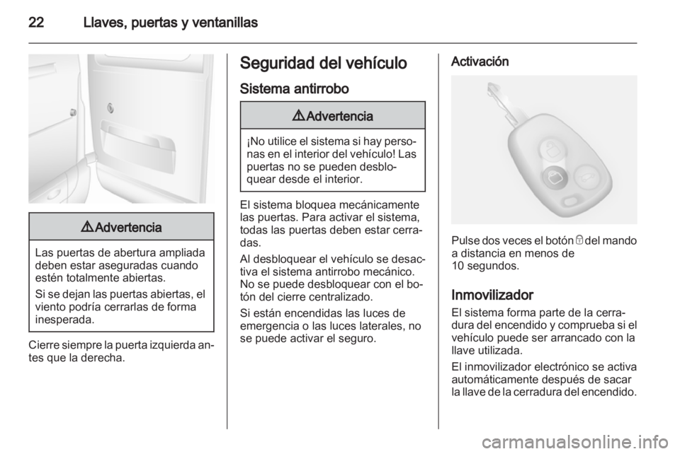 OPEL MOVANO_B 2010.5 Manual de Instrucciones (in Spanish) OPEL MOVANO_B 2010.5 Manual de Instrucciones (in Spanish)