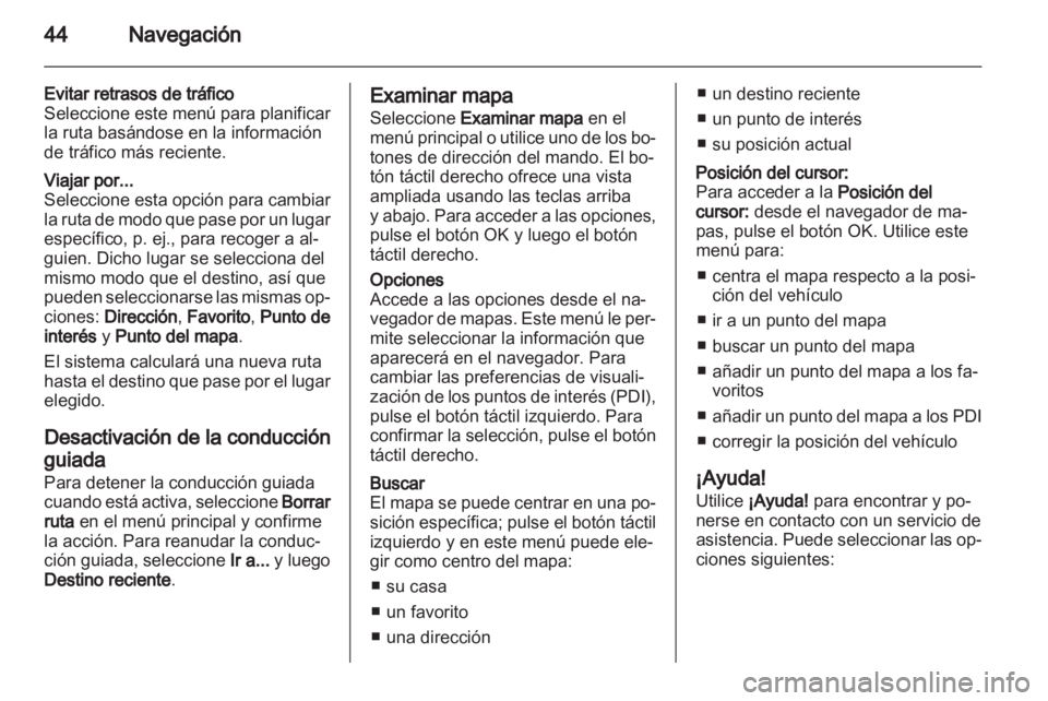 OPEL VIVARO 2011.5  Manual de infoentretenimiento (in Spanish) 