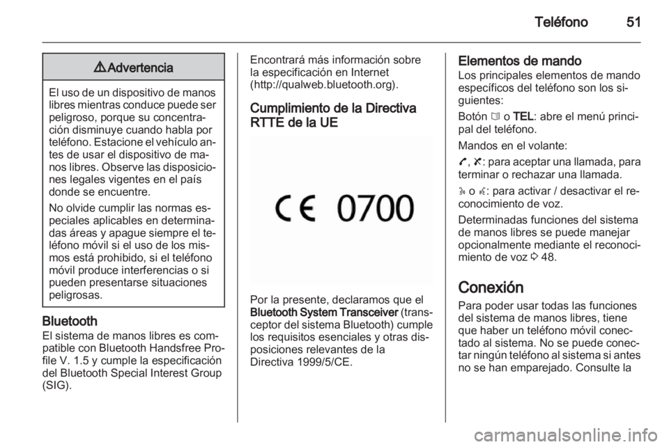 OPEL MOVANO_B 2011.5 Manual de infoentretenimiento (in Spanish) OPEL MOVANO_B 2011.5 Manual de infoentretenimiento (in Spanish)