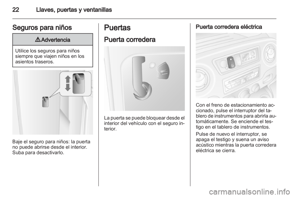 OPEL MOVANO_B 2011.5  Manual de Instrucciones (in Spanish) 