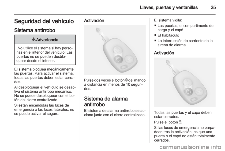 OPEL MOVANO_B 2011.5  Manual de Instrucciones (in Spanish) 