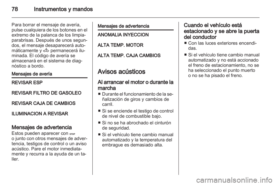 OPEL MOVANO_B 2011.5  Manual de Instrucciones (in Spanish) 