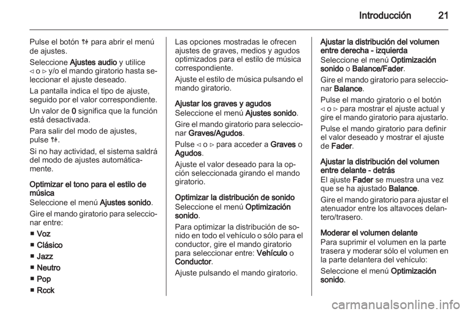 OPEL VIVARO 2012 Manual de infoentretenimiento (in Spanish) OPEL VIVARO 2012 Manual de infoentretenimiento (in Spanish)