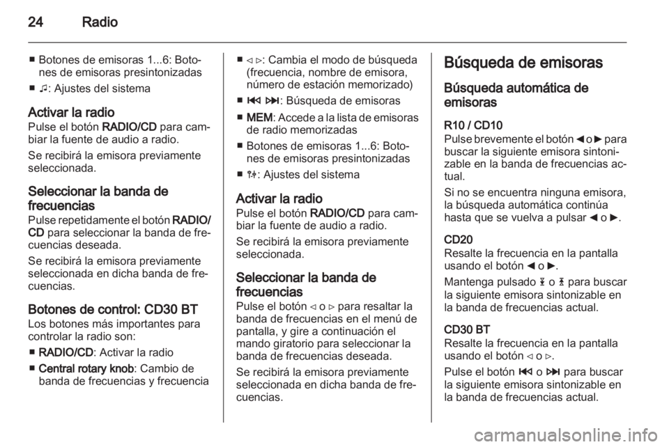 OPEL VIVARO 2012 Manual de infoentretenimiento (in Spanish) OPEL VIVARO 2012 Manual de infoentretenimiento (in Spanish)