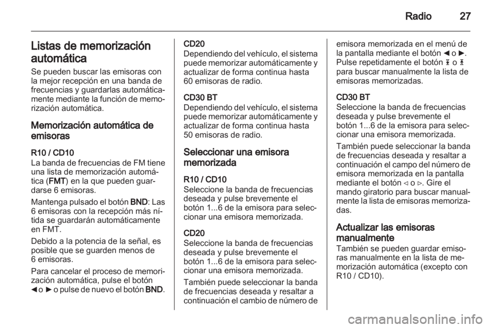 OPEL VIVARO 2012 Manual de infoentretenimiento (in Spanish) OPEL VIVARO 2012 Manual de infoentretenimiento (in Spanish)