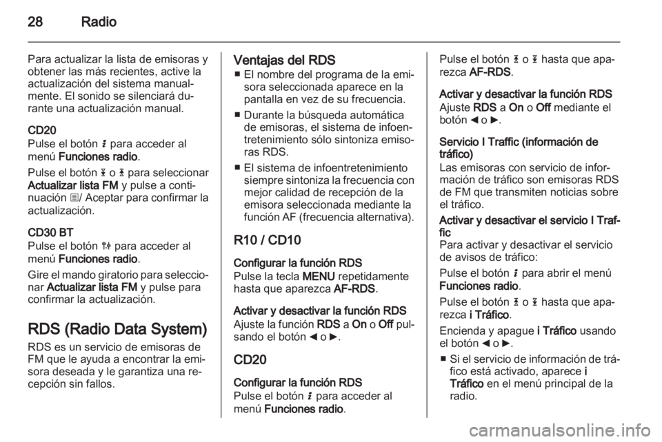 OPEL VIVARO 2012 Manual de infoentretenimiento (in Spanish) OPEL VIVARO 2012 Manual de infoentretenimiento (in Spanish)