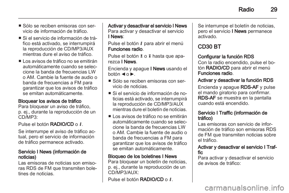 OPEL MOVANO_B 2012  Manual de infoentretenimiento (in Spanish) 