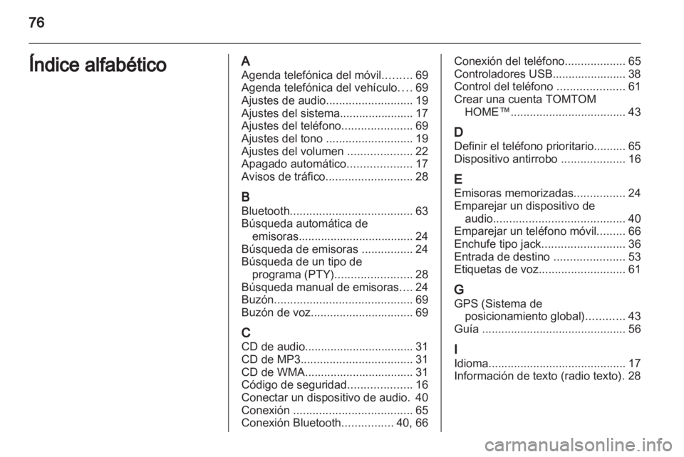 OPEL MOVANO_B 2012  Manual de infoentretenimiento (in Spanish) 