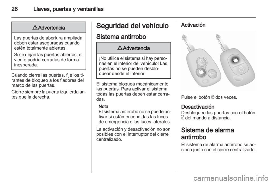 OPEL MOVANO_B 2012  Manual de Instrucciones (in Spanish) 