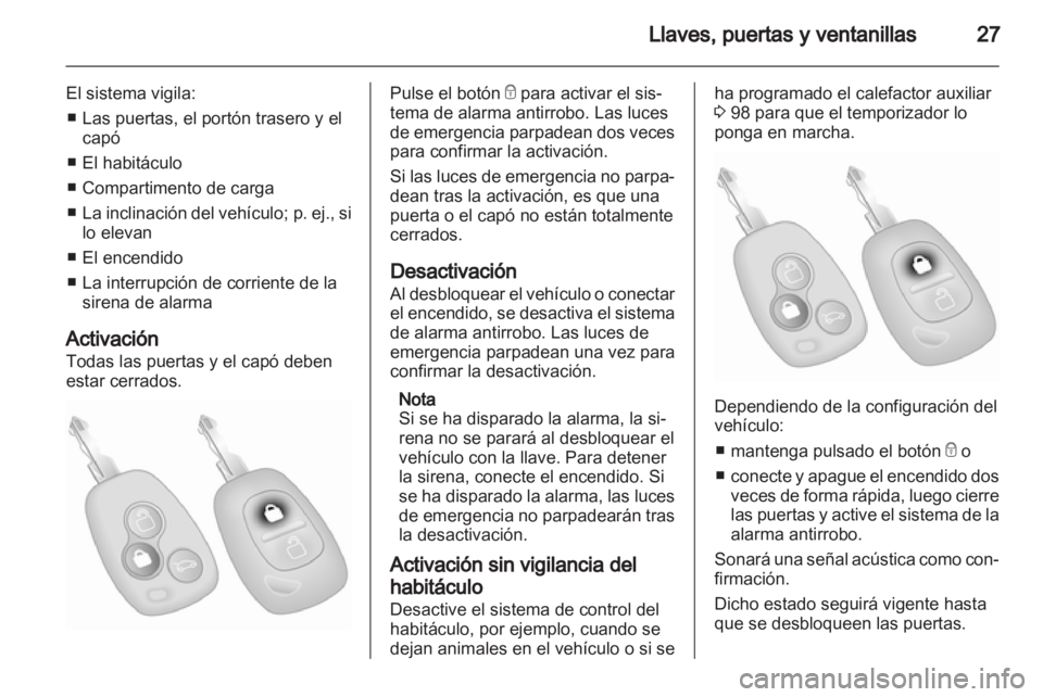 OPEL MOVANO_B 2012  Manual de Instrucciones (in Spanish) 