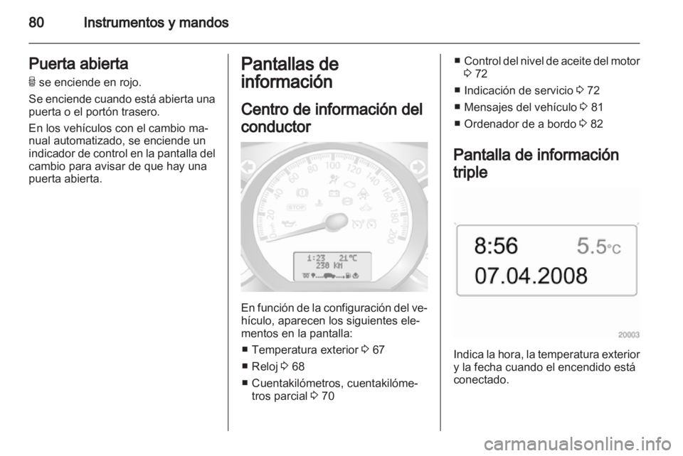 OPEL MOVANO_B 2012 Manual de Instrucciones (in Spanish) OPEL MOVANO_B 2012 Manual de Instrucciones (in Spanish)