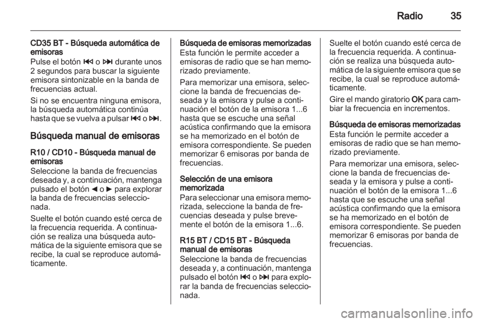 OPEL VIVARO 2012.5  Manual de infoentretenimiento (in Spanish) 