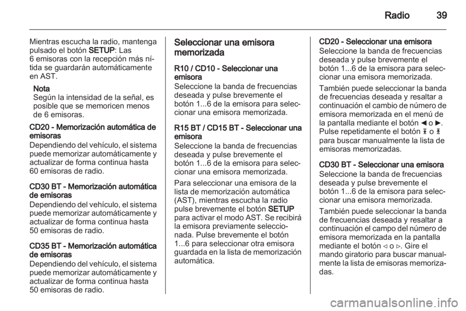 OPEL VIVARO 2012.5  Manual de infoentretenimiento (in Spanish) 