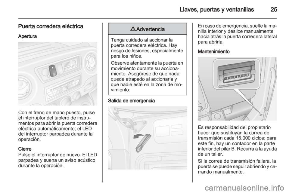 OPEL MOVANO_B 2012.5  Manual de Instrucciones (in Spanish) 