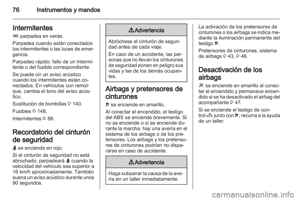 OPEL MOVANO_B 2012.5 Manual de Instrucciones (in Spanish) OPEL MOVANO_B 2012.5 Manual de Instrucciones (in Spanish)